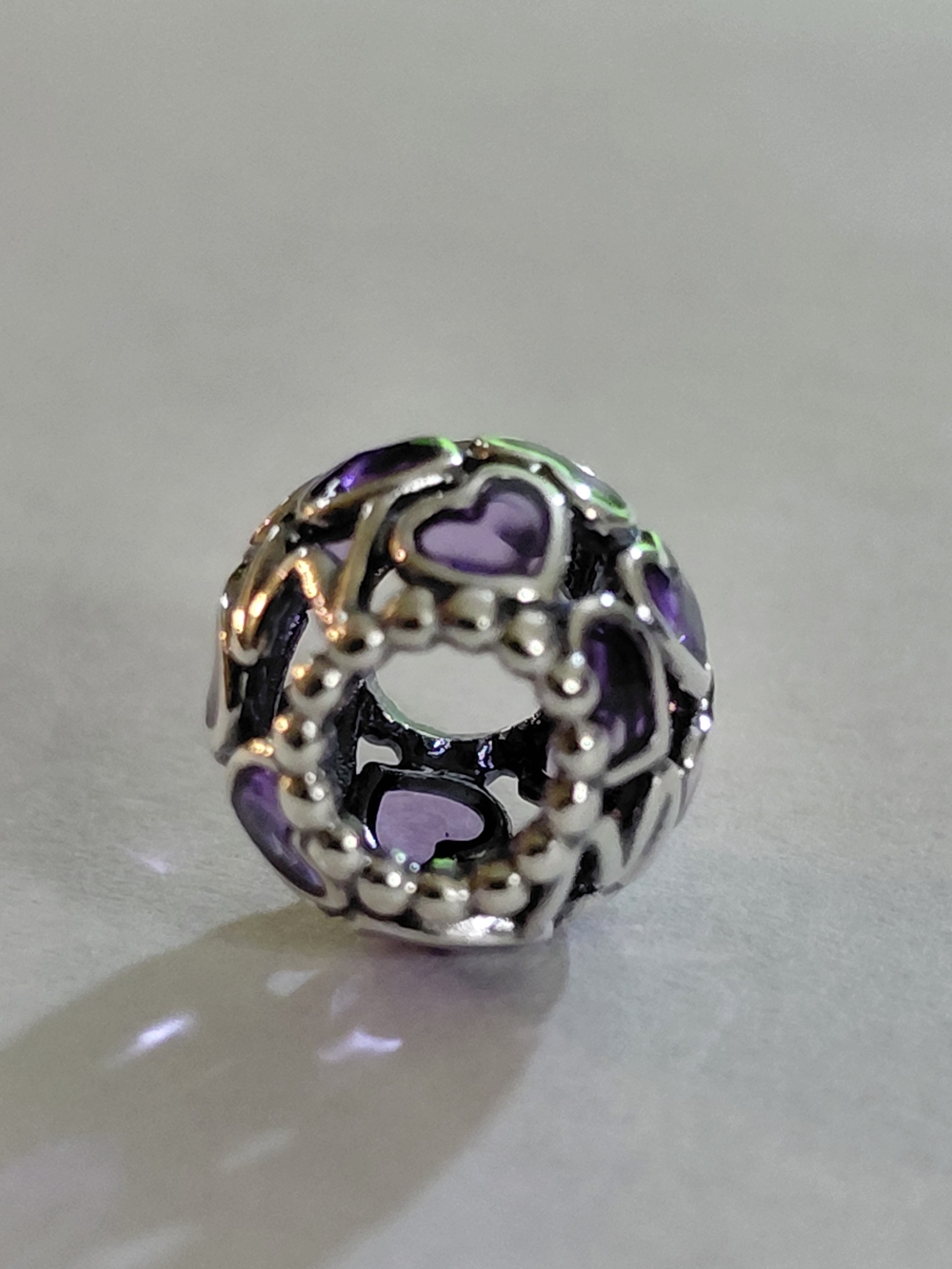 Authentic NEW Pandora Openwork Hearts Mom Charm - Picture 8 of 9